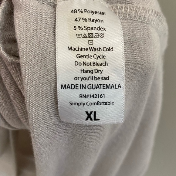 LuLaRoe Tan Dolman Sleeve Oversized Tunic - Picture 4 of 5